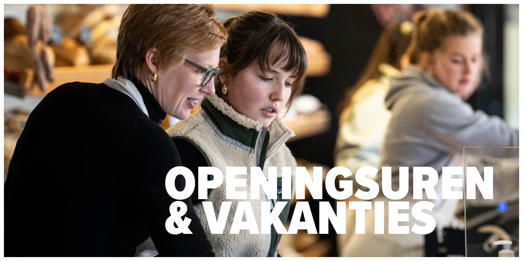 openingsuren en verlofperiodes