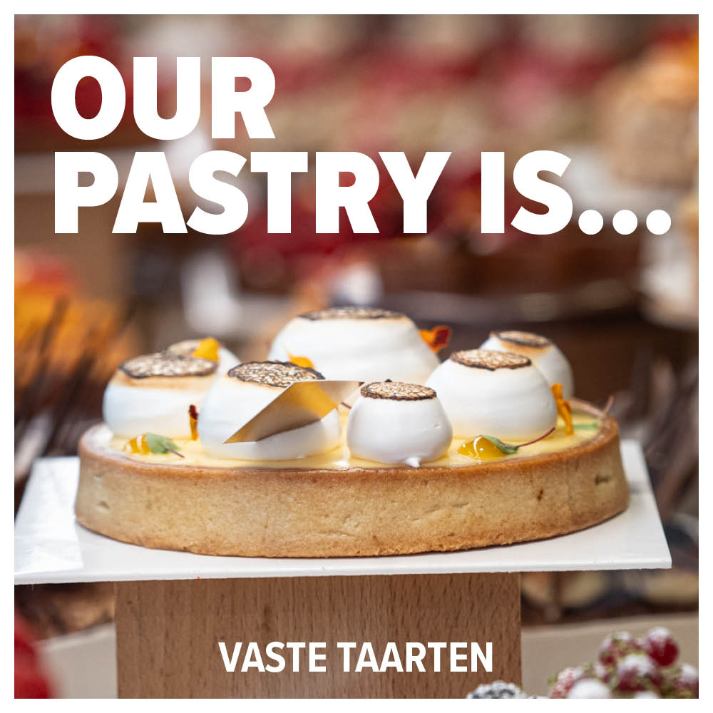 aanbod vaste taarten en patisserie