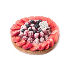 Croûte aardbei-framboos Painture