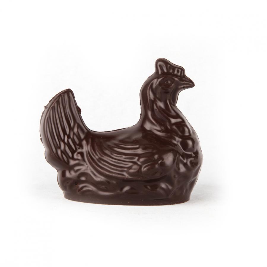 Chocolade figuur hen -  donkere chocolade