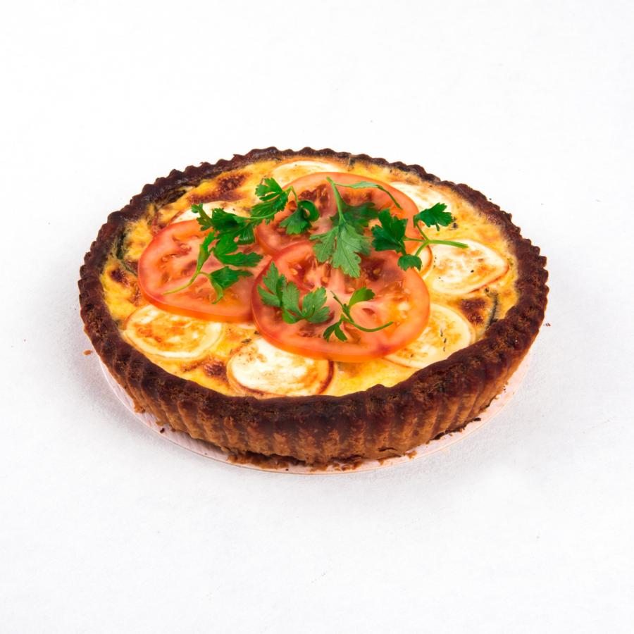 Vegetarische quiche: met gegrilde groentjes en geitenkaas